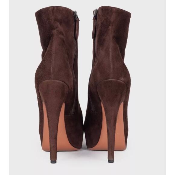 Alaïa Dark Brown Suede Ankle Boots - Size 39 - Picture 4 of 5